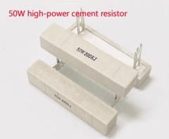 50W High-power Cement Resistor 1R/2/3/4/5/6/8/10/12/20/25/100 ohms/200 ohms 1K2K