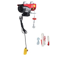 Mini Electric Hoist 1760lbs 14ft/4.2m Crane Winch Wired Remote Control 1350W