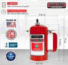 A1000R 1 Quart Enameled Steel Sprayer Red