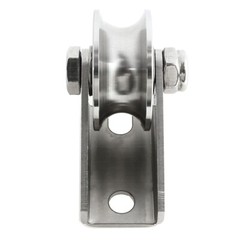 U-Type Groove Wire Rope Pulley Stainless Steel Heavy Duty Cable Mute Pulley