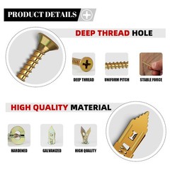 200 Pcs Self Drilling Drywall Anchors with Screws Kit, Metal Expansion Bolt f…
