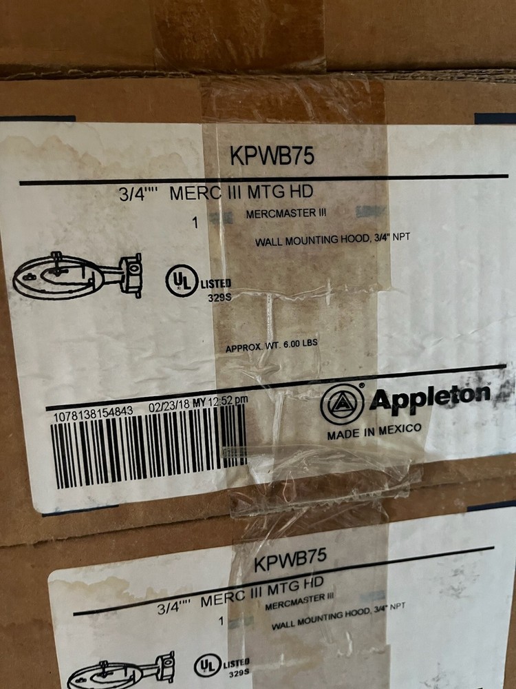Appleton Electric Wall Mount Hood # KPWB-75 – QTY: 1