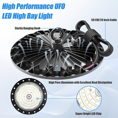 20Pack 200W Led UFO High Bay Light Industrial Commercial Factory Warehouse Light