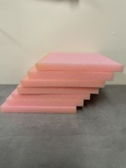 6 – Anti-Static Foam 8.5″ x 7.5″ x 3/4″ Pink shipping foam