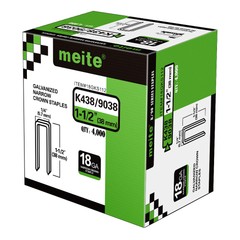 meite 18 Gauge 1/4″ Narrow Crown Staples 1/2″ to 1-1/2″ Length Heavy Duty Staple