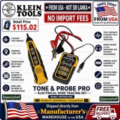 Klein Tools VDV500-820 Tone & Probe PRO Wire Tracing Set Pouch Batteries