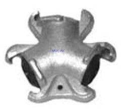 Triple Connector Universal Crowfoot Coupling Chicago Fitting Plated Iron SFTW00