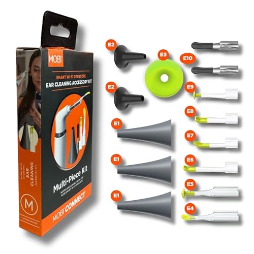 MOBI Otoscope Ear Cleaning Accessory Kit, Compatible with MOBI Smart Otoscope…