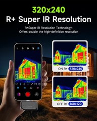 REVASRI Thermal Camera for Type-C iPhone & Android Device, 320×240 Super…