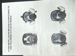 Full Face Respirator Mask Reusable Dust Paint Chemical Protection 2 Pack