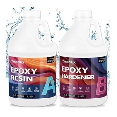 EPOXY RESIN 1 GALLON KIT * CLEAR * UV RESISTANT * LAMINATING * FIBERGLASS * Flow