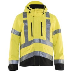 Blaklader 4937 Hi-Visibility Yellow Gray XXL Protective Jacket Reflective Strips