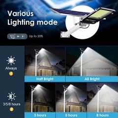 4500000000LM Commercial Solar Street Light Motion Sensor Backyard Road Wall Lamp