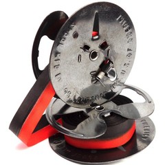 Royal FP RE RP Typewriter Desktop Twin Metal Spools + New Black and Red Ribbon