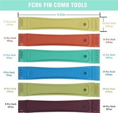10 Pcs Air Conditioner Fin Comb Cleaner Kit AC Coil Cleaning Brush 5 Different
