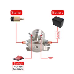 24V Continuous Duty Solenoid Relay 24063 For Golf Carts Winch Marine in Rush He