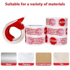 6-Pack Stop Sign Sealing Tape Pre-Printed IF Seal is Broken,Check Contents Be…
