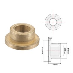 uxcell Flange Sleeve Bearings 10mm Bore 16mm OD Length 22mm 10x16x10mm