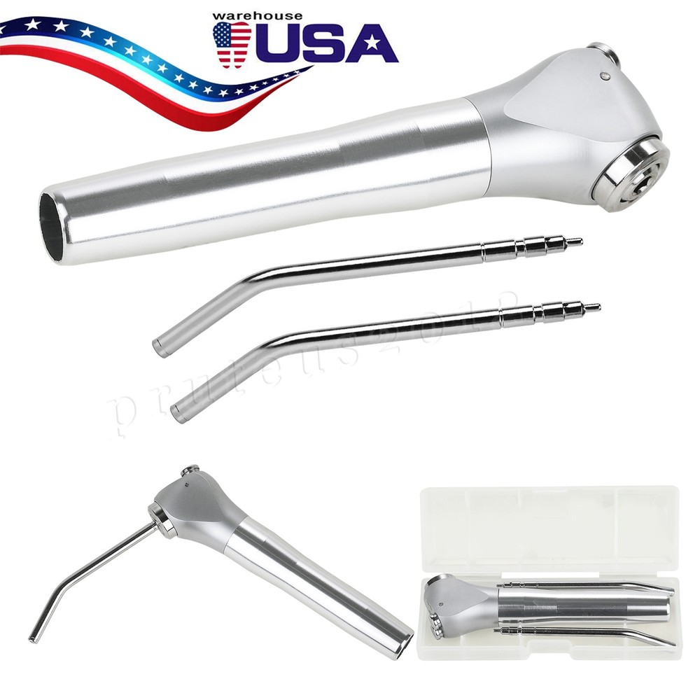 Dental Air Water Syringe Triple 3-Way Spray 2 Nozzle Tips Handpiece Autoclavable