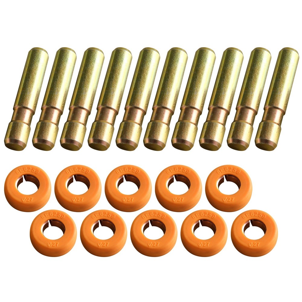 6Y3228 Pins & 8E6259 Retainers Fits CAT Style 6Y3222 Bucket Teeth J225 – 10 Pack