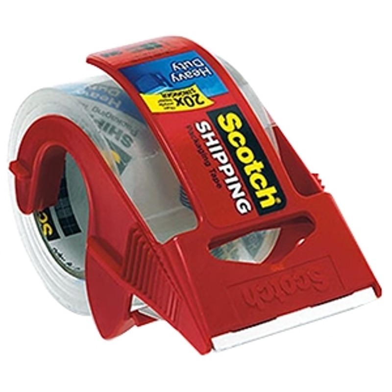 Scotch 142 Packaging Tape, 800 in L, 1.88 in W, Acetate Backing, Clear
