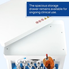 FDA Portable Dental Delivery Unit Suction Air Compressor Cart/ Handpiece kit