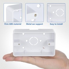 5Pcs Surface Mount Outlet Box,Surface Mount Electrical Box Plastic Junction E…