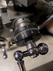 Craftsman Atlas 12″ lathe Cross Feed Large dial 0-100 (Fits over ~1.0 dial)