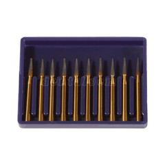 10 Pcs Dental Tungsten Carbide Trimming & Finishing Burs Drill Smooth FG 7901