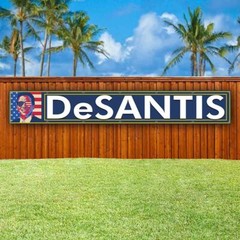 DESANTIS 2024 XXL Banner Advertising Vinyl Flag Sign Many Sizes LARGE SIZES VOTE