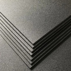 Pack of 2 ABS Plastic Sheet, Black Plastic Sheet 8″ x 12″ x 1/8″ Thick (3mm)