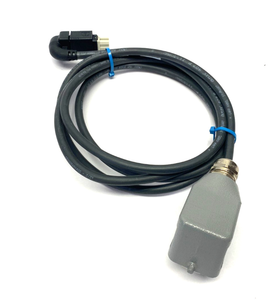 Atlas Copco 4222 1801 02 Double Ended Power Cordset w/ Harting 19300061540 Hood