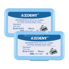 200Pc/Box Dental Orthodontic Bondable Non-Conv Roth.022 1st Molar Buccal Tube
