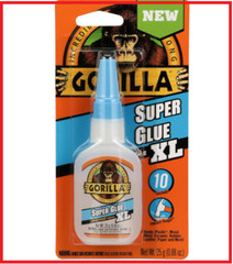Gorilla Super Glue XL For Wood, Paper, Leather, Plastic & Metal, 25 Gram, Clear*