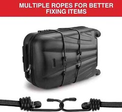 8mm HEAVY DUTY BLACK MARINE GRADE BUNGEE CORD Tarp Tie Down Strap 12-20-30-40″