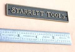 STARRETT DH604R-6 6″ Long Double Hook Spring-Tempered Steel Rule W/inch Grad.