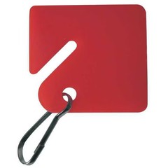 Manufacturer Varies Key Tag, Multi-Color, Square-Slotted, Nickel Plated 20 PK