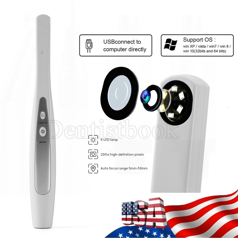 Dental USB Intraoal Camera 6 LED Light 4.0Mega Pixels Auto-focus of AF