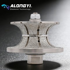 V-Shape 40mm1-1/2″ Full Bullnose Rough Diamond Profiler with 5/8-11 Threads