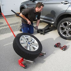 Wheel Dolly 330 LBS Adjustable Rolling tire dolly for tires 6.5 to 31.5 inches