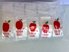 Apple Brand Baggies clear, size S-12510 2.5 mil 1.000 count, $13.95