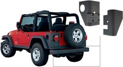 Bushwacker Trail Armor Rear Corner Covers | 2-Piece Set, Black, Textured Finish