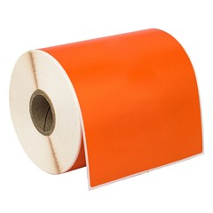 ZEBRA 4×6 COLOR (4″ x 6″) ORANGE Direct Thermal Labels 1″ Core – (19) Rolls/250