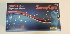 100qty Nitrile Gloves Size Medium Blue Color w/ FREE Shipping!