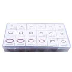 180 Pcs O-Ring Brown Metric FKM O-Ring Kit Fit High Heat Applications with Box
