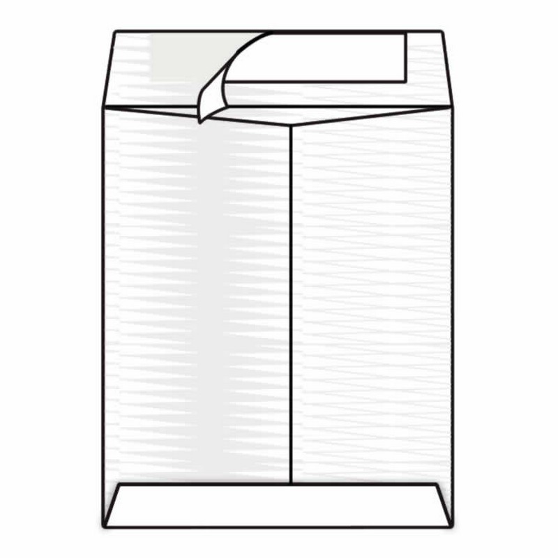 Open End Catalog Envelopes, 10″ x 13″, 26#, White, Textured Finish, Reinforced