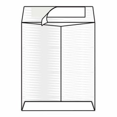 Open End Catalog Envelopes, 10″ x 13″, 26#, White, Textured Finish, Reinforced