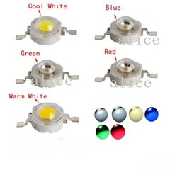 1W 3W 5W White Red Green Yellow UV Violet RGB High Power LED Chip Light PCB