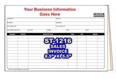 SALES INVOICE CUSTOM PRINTED 2 or 3 Part Carbonless