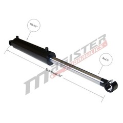 Hydraulic Cylinder Welded Double Acting 4″ Bore 8″ Stroke Cross Tube 4×8 NEW